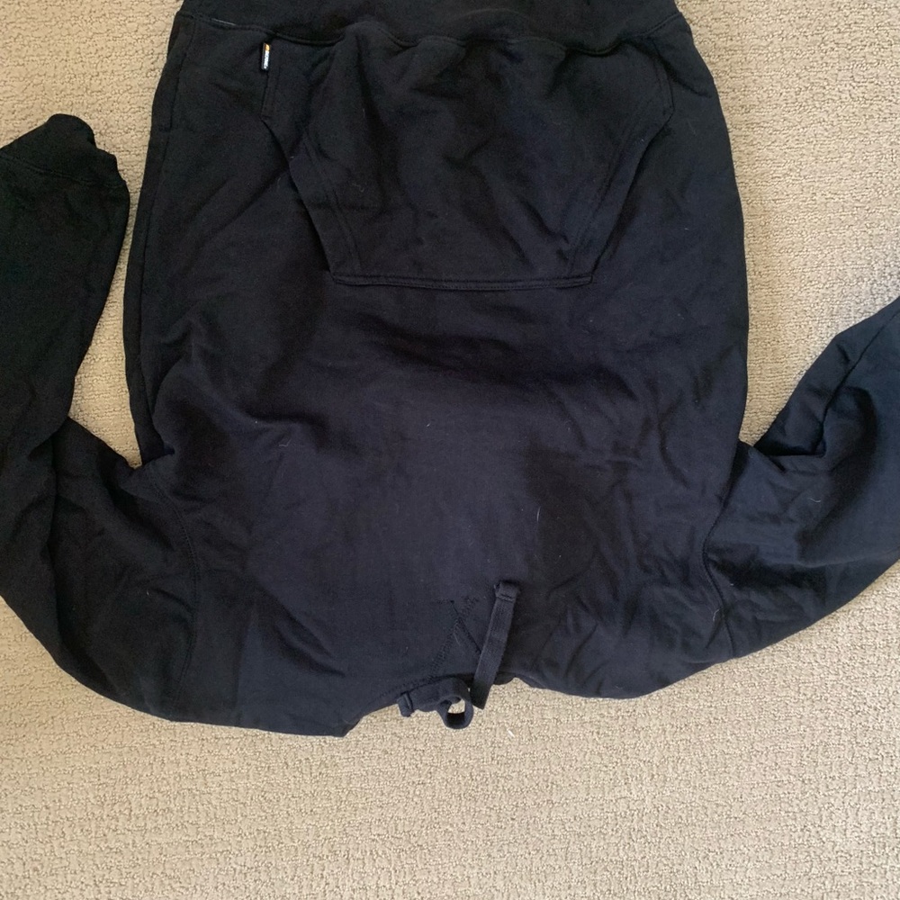 Berne Workwear Black Hooded Sweatshirt Size Medium